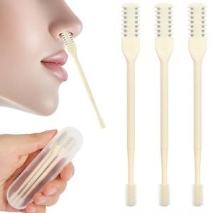lot 16206 image: AGDZLGB Nasal Hair Cutter,2-in-1 Nose Hair Trimmer,Double Sided Nose Hair Knife,360° Nostril Hair Remover Tool for Men Women,Soft Cleaning Brush