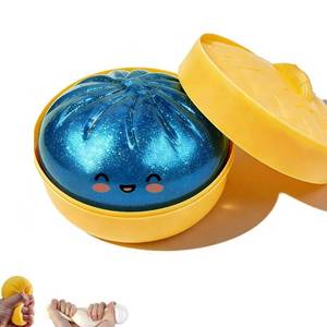 lot 16239 image: Dumpling Squishy, Squishy Dumpling Toy, Mystery Dumplings Squishies, Easter Gifts, Soft Squeeze Decompression Dough for Adults (Glitter Blue)