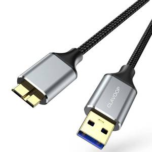 lot 16274 image: CLAVOOP USB 3.0 Micro B Cable 1.5 FT, External Hard Drive Cable 5 Gbps High-Speed USB A to Micro B Hard Drive Cord Compatible for Seagate Xbox One Toshiba WD My Passport Elements SSD, Camera, Laptop