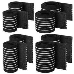 lot 16281 image: Geiserailie Ice Pack Strap Stretchable, 4 Size Elastic Reusable Ice Belt Extender, Adjustable Hook and Loop Extension Straps Add Length to Most Hot Cold Therapy(8 Pcs,Black)