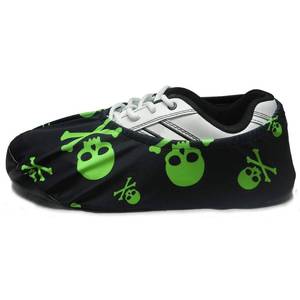 lot 16287 image: bowlingball.com Premium Bowling Shoe Protector Covers (Medium Fits Womens Size 4-12, Mens Size 6-10, Pink Spiral) item differs from stock photo