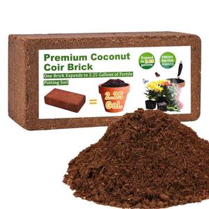 lot 16298 image: Organic Coco Coir 1 Pcs Compressed Coconut Coir Brick Coconut Fiber Husk Substrate Mulch Coconut Bark Core Growing Medium Peat Moss Soil High Nutrition for Plants Gardening Seed Starting Soil Mix
