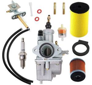 lot 16303 image: CDZWJ 250 Carburetor14451-00-00Air Filter HF143 Oil FilterFuel Gas Petcock Compatible with 1992-2000 Yamaha Timberwolf YFB 250 YFB250FW YFB250FWL Yamaha Moto 4