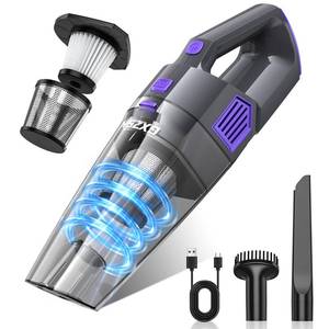 lot 19366 image: Gxzsk Handheld Vacuum Cordless, 15000PA Strong Suction Hand Held Car Vacuum Cleaner Rechargeable, Portable Hand Vacuum with Multi-Nozzles & Washable Filter for Home Office, Car, Pets