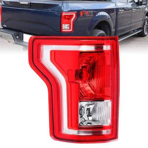 lot 19389 image: Boine Left Driver Side Tail Light Compatible With 2015 2016 2017 Ford F150 F-150 Rear Light Brake Lamps - Bulb Included(Left Driver Side)