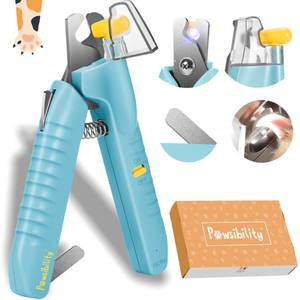 lot 20145 image: Pawsibility - Reinvented Pet Nail Clippers for Your Pal - USB Rechargeable LED Light for Bloodline  Razor Sharp and Durable Blade  Vets Recommended Trimming Tool for Dogs and Cats