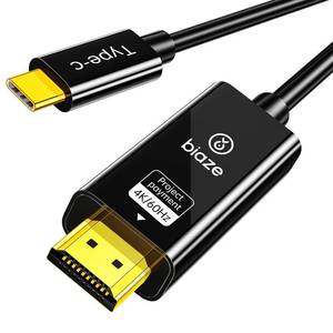 lot 20162 image: biaze USB C to HDMI Cable 3.3ft 4K60Hz Adapter, Thunderbolt 34 Compatible for MacBook ProAir, iPad Pro, Galaxy S23S22, XPS, Chromecast, PS5, Monitor, Projector - Aluminum 8K Ready(USB C to HDMI)