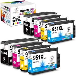 lot 20168 image: Miss Deer 950 951XL Ink Cartridges Combo Pack,8 Pack