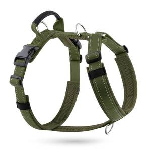 lot 20180 image: APakBak No Pull Dog Harness with Handle, Soft Mesh Padded Adjustable for Small Medium Large Dogs  Reflective Easy Walk Harness with Front Clip for Training, Running & Outdoor (Ranger Green, L)