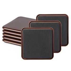 lot 20195 image: Furniture Sliders, Furniture Sliders Pads for Hardwood Floors, Chair Legs Floors Protectors, Reusable Round Glides Glider, Heavy Duty Furniture Movers Sliders (8 Pcs, 3 12 inch��Coffee��Square)