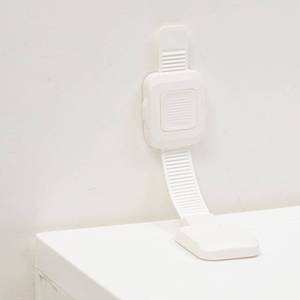 lot 20197 image: YEYA Upgraded No Drill Furniture Anchors for Baby Proofing, Anti-Tip Adjustable Straps, Strong Adhesive Backing 2 Pack