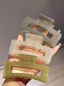 lot 20202 image: Extra Large Hair Claw Clips for Women, 5 Inch Unbreakable Large Rectangle Claw Clips for Thick Hair Neutral Huge Hair Clips Non-slip Hair Claws Tight Strong Hold Hair Claw for Women Girls 4 Packs