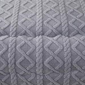 lot 1780 image: Dog mattress cover stretchy round gray fuzzy