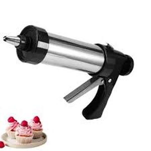 lot 2172 image: Cookie Press Gun Black - Spritz Cookie Press Kit with 13 Discs & 8 Piping Tips  Perfect for Thanksgiving Christmas, Baking & Cake Decorating