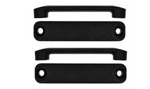 lot 14162 image: Black Nylon Footmans Loop for 40mm (1.5 Inch) webbing (Pack 4) Ideal for replacingadding to your kayak or canoe for rigging straps etc. No. 6 countersunk screws. Not Included