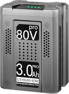 lot 19362 image: DTK 80V 3.0Ah Lithium Ion Rechargeable Battery (2 Pack )