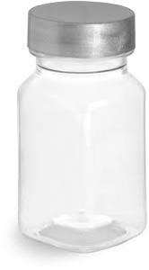 lot 19405 image: Glass Spice Jars with Stainless Steel Lids Set