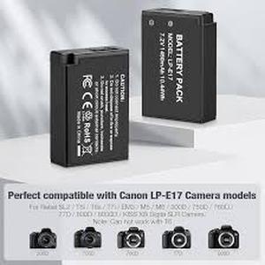 lot 20186 image: Canon LP-E17 Camera Battery 2 Pack