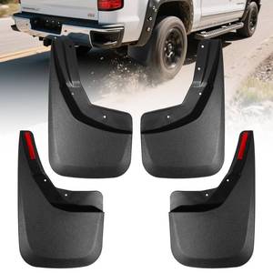 lot 1808 image: Yldqcfu Heavy Duty Mud Flaps for Trucks - 4PC No-Drill Splash Guards Compatible with 2014-2018 Chevy Silverado 1500 & 2015-2018 Silverado 2500HD3500HD, Front & Rear Mud Guards