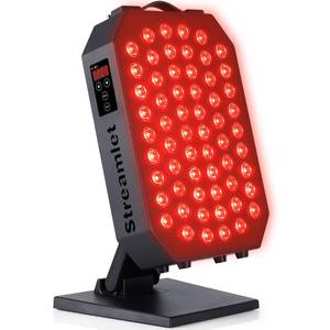 lot 1811 image: Streamlet Red Light Therapy Panel for Face, Body, 660nm 850nm Near Infrared Light Device with Timer, 60 Dual Chip Clinical Grade LEDs for Skin Health, Recovery, Pain, Improve Sleep, Energy, Anti Aging