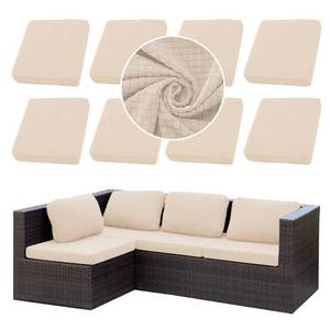 lot 1823 image: SUKAIKEQA Outdoor Cushion Covers Set,8PCS Patio Furniture Couch Seat Slipcovers, Replacement for Sofa Sectional Chair(Cover��Only)