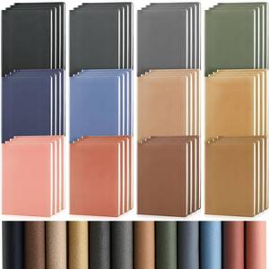lot 1827 image: PerKoop 48 Pcs A6 PU Leather Journals Notebook Bulk Lined Journal Soft PU Leather Cover Ruled Writing Notebook for Home Writing School Office Business 128 Pages 5.7 x 3.7 Inch(Dark Color)