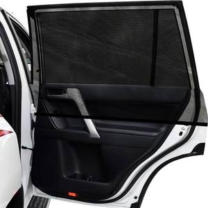 lot 2287 image: AUGOLA Car Window Shades, 2 Pack Breathable Mesh Side Sun Shades, Stretch Screens for BabyCamping, Heat Block UV Protection, Back Window Covers for Car, Truck, SUV, Van (XL 63x28)