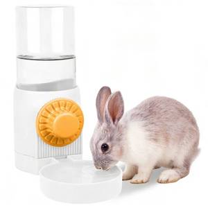 lot 2298 image: Hanging Rabbit Water Dispenser for Cage,17oz No Drip Guinea Pig Water Bottle for Ferret Bunny Puppy Cat Chinchilla Samll Aminal Water Bowl