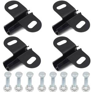 lot 2311 image: AR-PRO Wheelbarrow Axle Bracket Set (4-Pack) - Compatible with 58 Inch Wheelbarrow Axles - 3.27-Inch Wide by 2.17-Inch Long Bracket - Complete Set Includes Bolts and Nuts