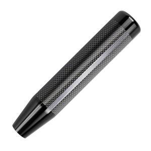lot 2317 image: muge racing Carbon Fiber Shift Knob Weighted Car Gear Shift Extension Long Shifting Lever Handle Fit Most Manual Automatic Transmission Vehicle with 3 Threaded Adapters (Black)