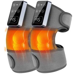 lot 2331 image: YAZHI Cordless Knee Massager for Pain Relief �� Electric Heated Knee Brace, 5 Heat Levels & 3 Massage Modes, Gifts for Men and Women 2pack