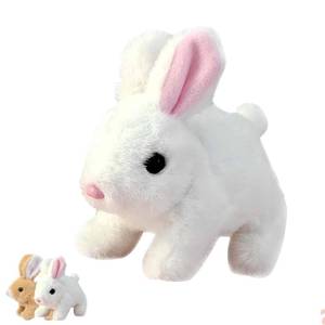 lot 2348 image: My Realistic Bunny Toy, Easter My Realistic Interactive Bunny - Jumping,Twitching and Shaking Ears(White)