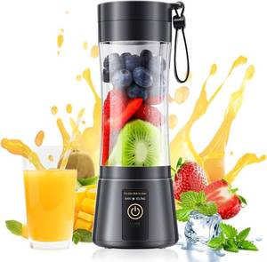 lot 2350 image: Cordless Portable Personal Size Blender - Mini Blender Make Smoothies and Shakes, 380Ml BPA Free Travel Cup, Powerful Blending Suit in OfficeHomeGym, Mothers Day Pink not black