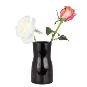 lot 2367 image: YAJODI Black Glass Vases for Flowers-Clear Glass Vase for Centerpieces Large Vases for Flowers Dried Flower Home Decor Living Room Kitchen Office Wedding (Black)
