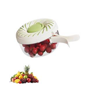 lot 3174 image: Wshxjzyay Fruit Washing Bowl with Strainer, Multipurpose Drain Basket with Lid, 3 in 1 Vegetable Fruit Washing Bowl Strainer, for Fridge Storage and Outdoor Picnics (Green)