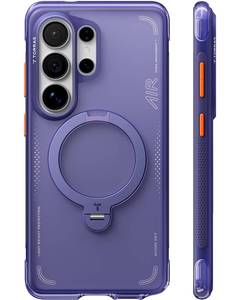 lot 4293 image: TORRAS Ostand Q3 Air for Samsung Galaxy S26 Ultra Case with 360 Magnetic Stand, Fit for MagSafe, Airbag Cushion, Mil-Grade Drop Tested, Shockproof Phone Case for S26 Ultra 6.9, Violet Surge