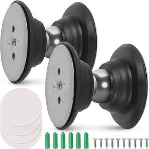 lot 4301 image: CALPALMY (2 Pairs) RV Magnetic Door Catch and Holder Kit - Black RV Storage Door Holder Magnetic Baggage Door Catch for RV Campers Trailer and Motor Homes