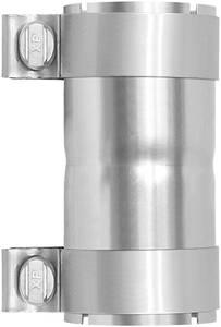 lot 4305 image: PALOZO 2.25 to 2.25 inch Exhaust Adapter with Clamp Stainless Steel, 2.25 ID to 2.25 ID Exhaust Reducer Connector Pipe with Clamp