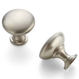 lot 4347 image: Ravinte 25 Pack Brushed Nickel Round Zinc Cabinet Knobs for Kitchen Bathroom Closet Dresser Cabinets