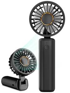 lot 4349 image: Hssio Portable Handheld Fan, Mini Desk Fan Foldable 2000mAh, 180° Ratotion, 3 Speeds, Ultra Quite, Up to 8H Long Use Time, Small Personal Cooling Fans Makeup Lash Fan for Women Girls