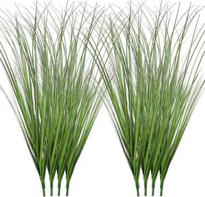 lot 4373 image: FOIMAS 12pcs Artificial Grass Plants,19.68 Faux Shrubs Wheat Grass Greenery Stems Fake Plants for Indoor Outdoor Home Decoration
