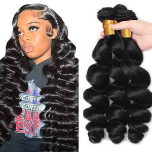 lot 4378 image: Purple Bundles Water Wave Bundles Human Hair 14 16 18 Inch Unprocessed Brazilian Virgin Hair Weave 3 Bundle Purple Water Wave Human Hair Extensions 50 Grams Per Bundle