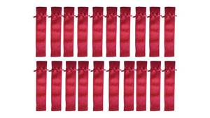 lot 4400 image: Indian Consigners Velvet Drawstring Pen Sleeve Covers, Pencil Holder Pen Case Soft Pouch Gift Bag, 20 Pcs (Maroon)