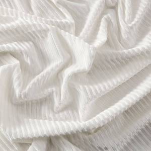 lot 5139 image: Sewdudely 63 Wide White Pleated Velvet Stretch Fabric by The Yard for Dress,Costume,Pillowcase,Cushion,Craft,Sofa Covers,DIY,Sewing,Clothing Fabric,5 Yards