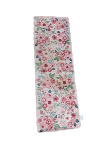 lot 5177 image: Indoor area rug 71x24 in pink flower paddern
