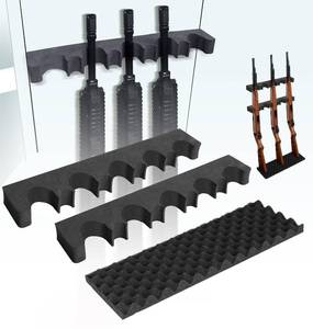 lot 5181 image: Adoreal 2 Pack Gun Rack for Storage, Safe Accessory for Rifles and Shotguns, Holder in Cabinet, Rifle Rest, Foam Material With Magnetic Strip