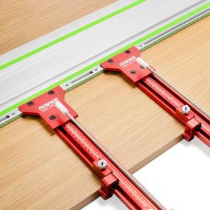 lot 5188 image: MUWOOD Track Saw Parallel Guide System for Woodworking Repeatable Rip Cuts for Track Saw Guide Rail Compatible with Festool, Makita, Milwaukee