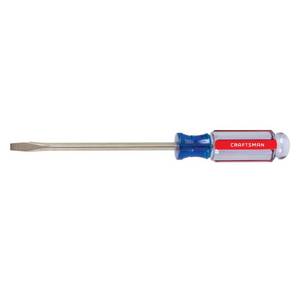 lot 6040 image: CRAFTSMAN Screwdriver, 14-in x 6-in Slotted, Acetate Handle (CMHT65015) has rust