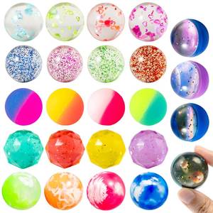lot 6044 image: JOYIN 24 PCS Multistyle Bouncy Balls, 6 Styles 32mm Assorted Bouncy Balls Bulk with Storage Bag, Bounce Toys for Kids Party Favors Birthdays Gifts Goodie Bags Stuffers Carnival Prizes