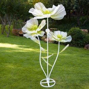 lot 6158 image: HAZHEYE Giant Flowers for Decoration with Stand,Floor Standing Artificial Flowers,Oversized Gradient Flower for Wedding Flower Decor,Commercial Display,Photo Studio & Home Decoratio